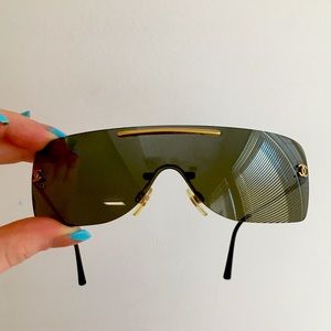 CHANEL Rare 90s Vintage Rimless Sunglasses